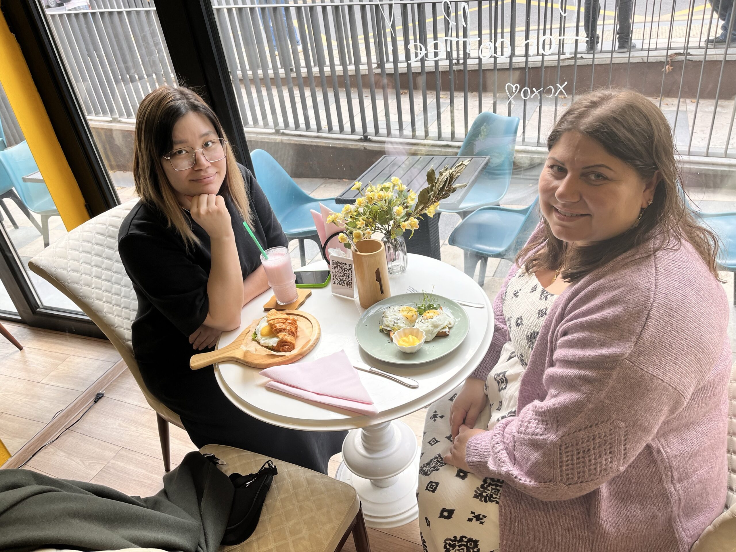 Anita work lunch with Georgia provider